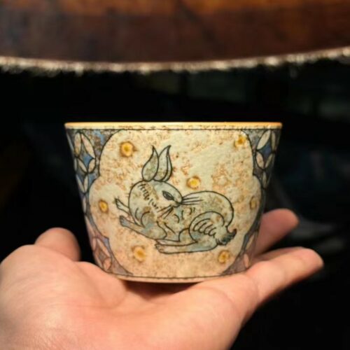 803acd8dbe937d1928c6cb157425a4c Handmade Ceramic Money Rabbit 200ml Tea Cup