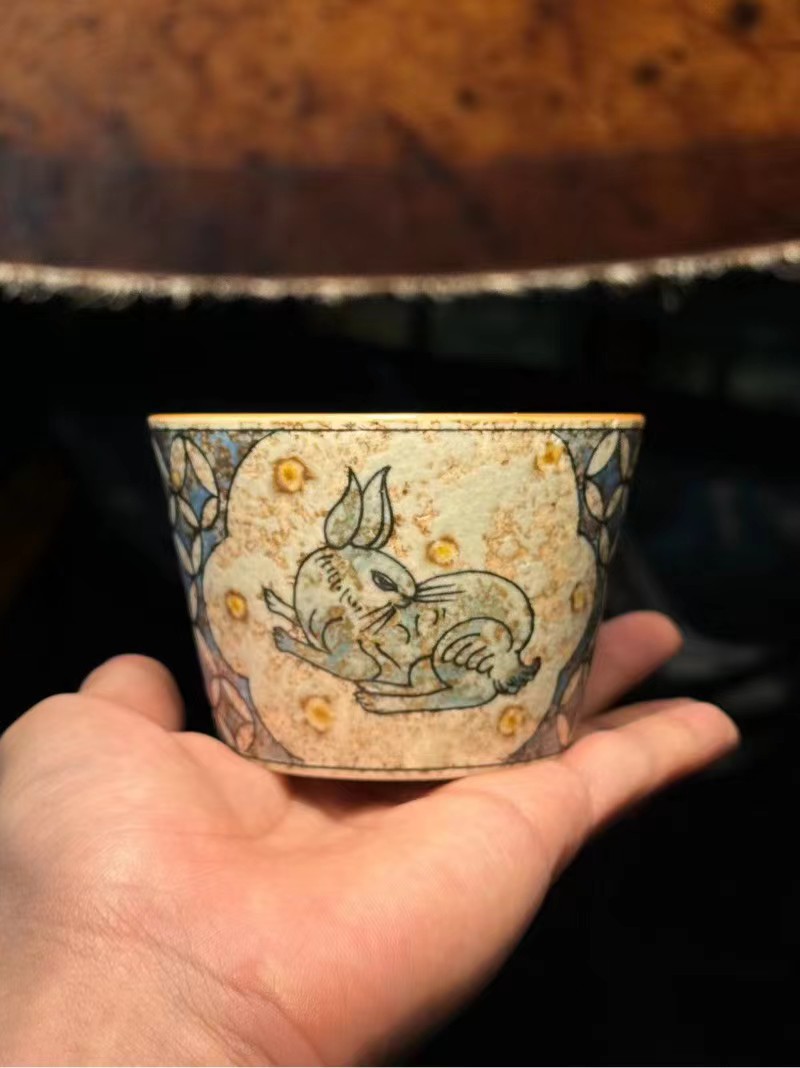 803acd8dbe937d1928c6cb157425a4c Handmade Ceramic Money Rabbit 200ml Tea Cup
