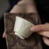 Ding-Ware-Ceramic-Banana-Leaves-50ml-Tea-Cup-6 Ding Ware Ceramic Banana Leaves 50ml Tea Cup