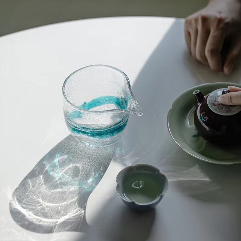 Elegant-Bubble-Glass-220ml-Fair-Cup-Gong-Dao-Bei-4 Elegant Bubble Glass 220ml Fair Cup Gong Dao Bei