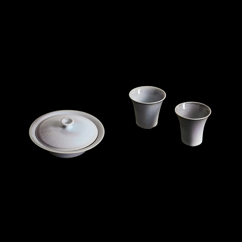 Gradient Glaze Ceramic Misty Purple 110ml Gaiwan (9) Gradient Glaze Ceramic Misty Purple 110ml Gaiwan