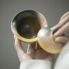 Gradient Glaze Ceramic Yellow Blue 120ml Gaiwan