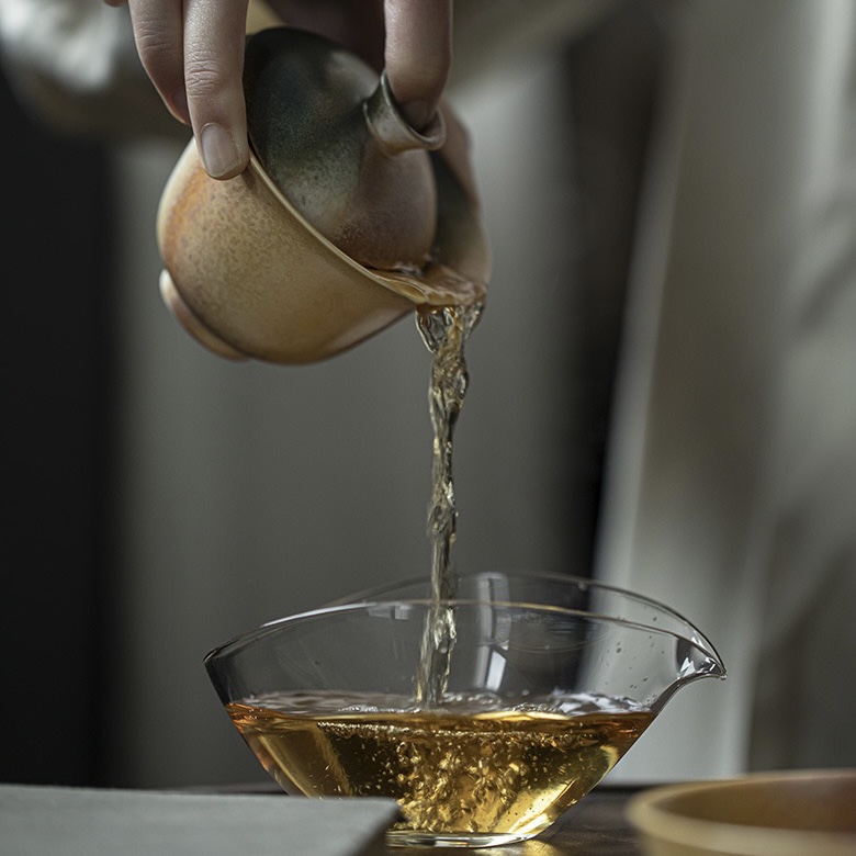 Gradient Glaze Ceramic Yellow Blue 120ml Gaiwan