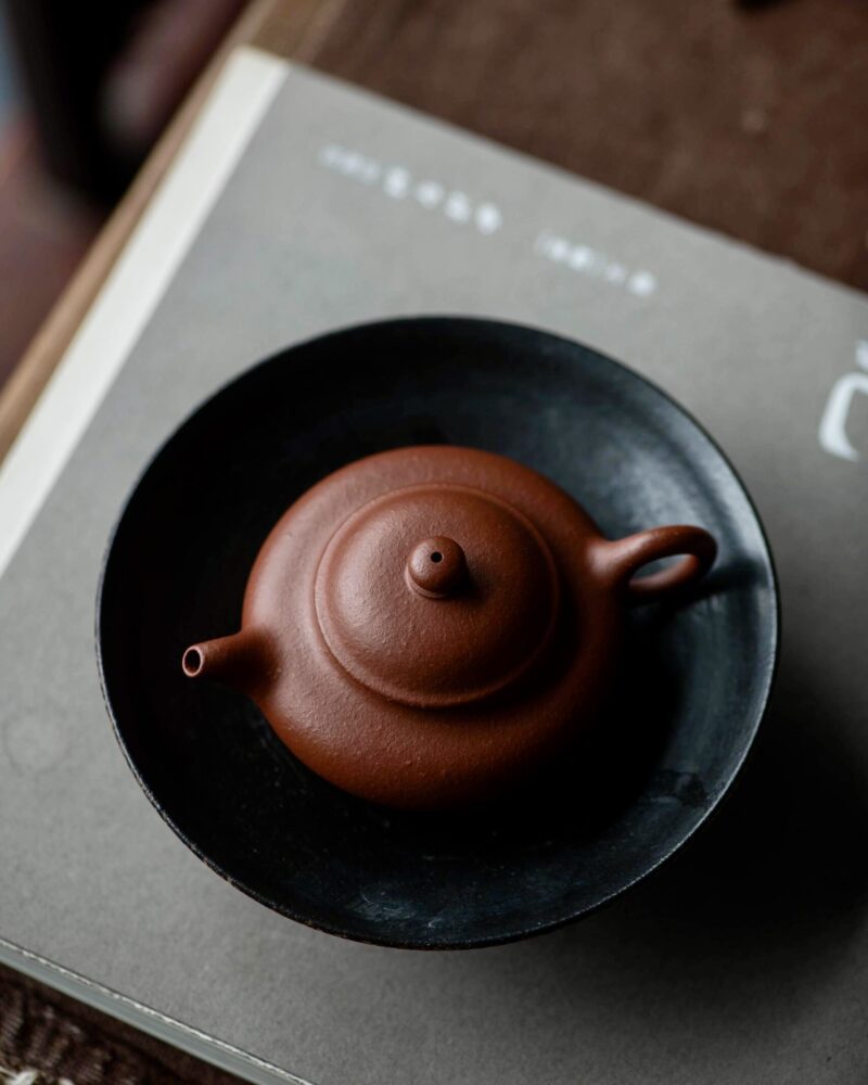 Aged Zhuni Short Pan Hu 90ml Yixing Teapot