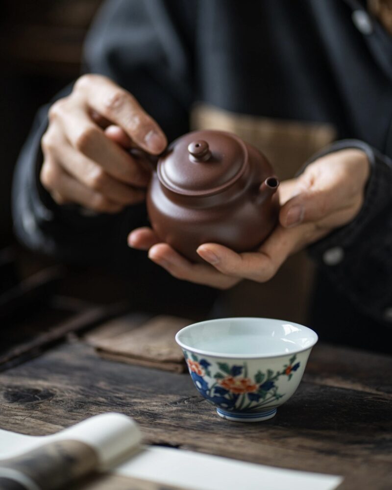 Aged Zini Tang’s De Zhong 170ml Yixing Teapot