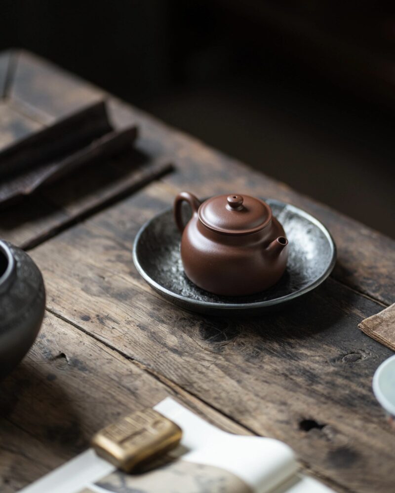 Aged Zini Tang’s De Zhong 170ml Yixing Teapot