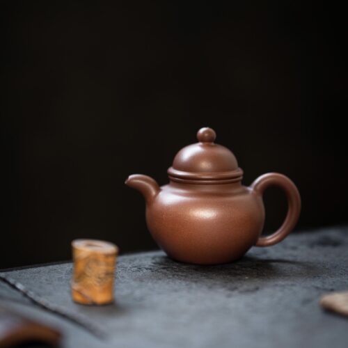 Half-Handmade-Di-Cao-Qing-Shou-Zhen-Duo-Qiu-180ml-Yixing-Teapot-7 Di Cao Qing Shou Zhen Duo Qiu 180ml Yixing Teapot