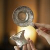 Hammered-Texture-Metal-Lotus-Tea-Filter-Set-1 Hammered Texture Metal Lotus Tea Filter Set