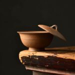 Handmade Unglazed Aged Rock Clay Chan Ding 80ml Gaiwan