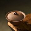 Handmade Unglazed Aged Rock Clay Chan Ding 80ml Gaiwan