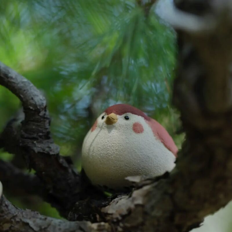 Screenshot Handmade White Duanni Chubby Little Bird Tea Pet