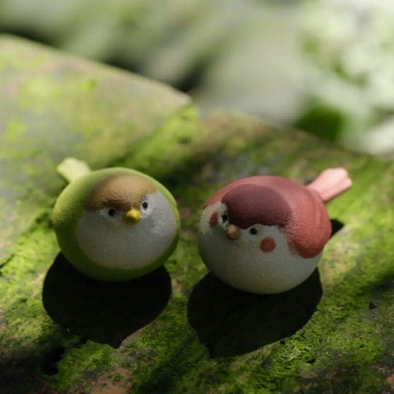 Screenshot Handmade White Duanni Chubby Little Bird Tea Pet