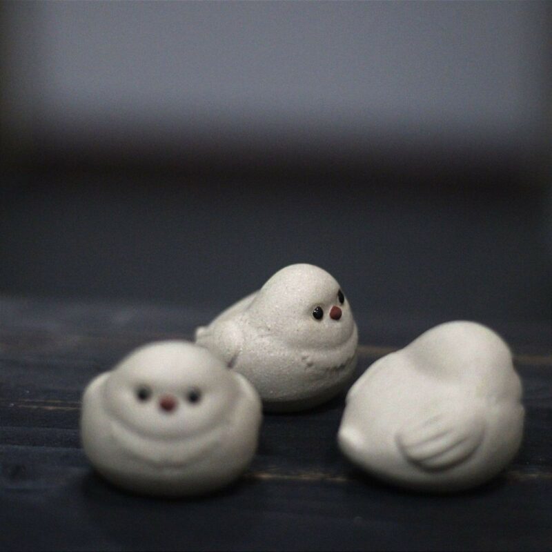 Handmade-White-Duanni-Little-Birdie-Tea-Pet-4 Handmade White Duanni Little Birdie Tea Pet