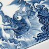 Handmade Yuan Qinghua with Dueling Dragons Chinese Tea Tray