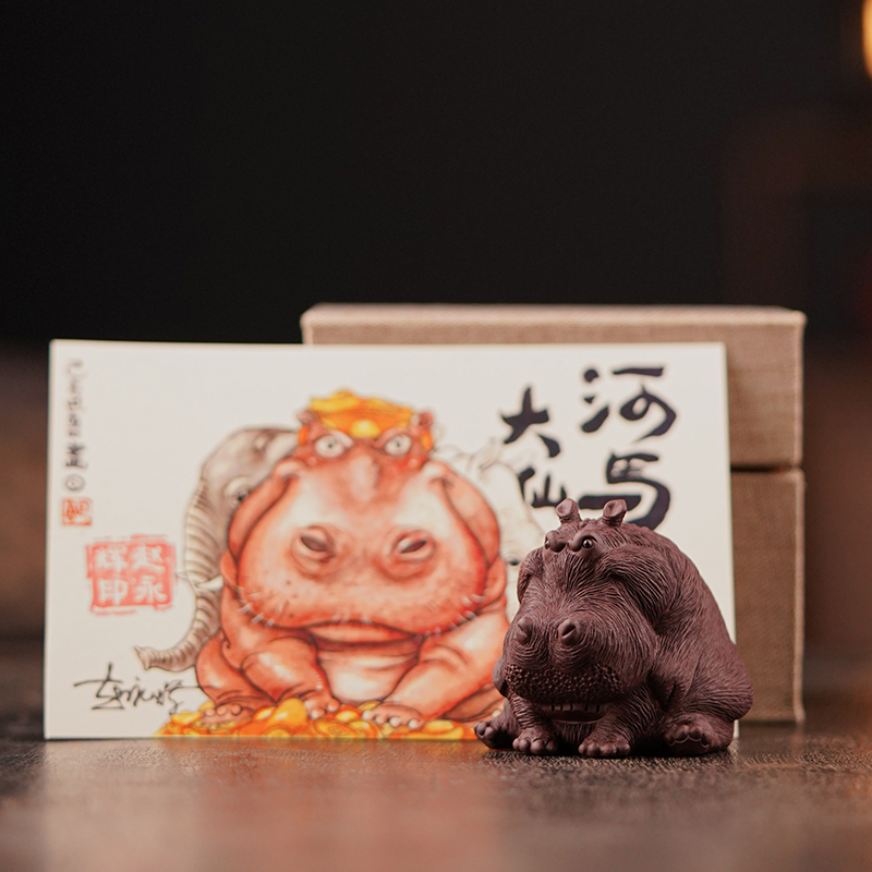 Handmade-Zini-Hippo-Saint-Tea-Pet-5 Handmade Zini Hippo Saint Tea Pet