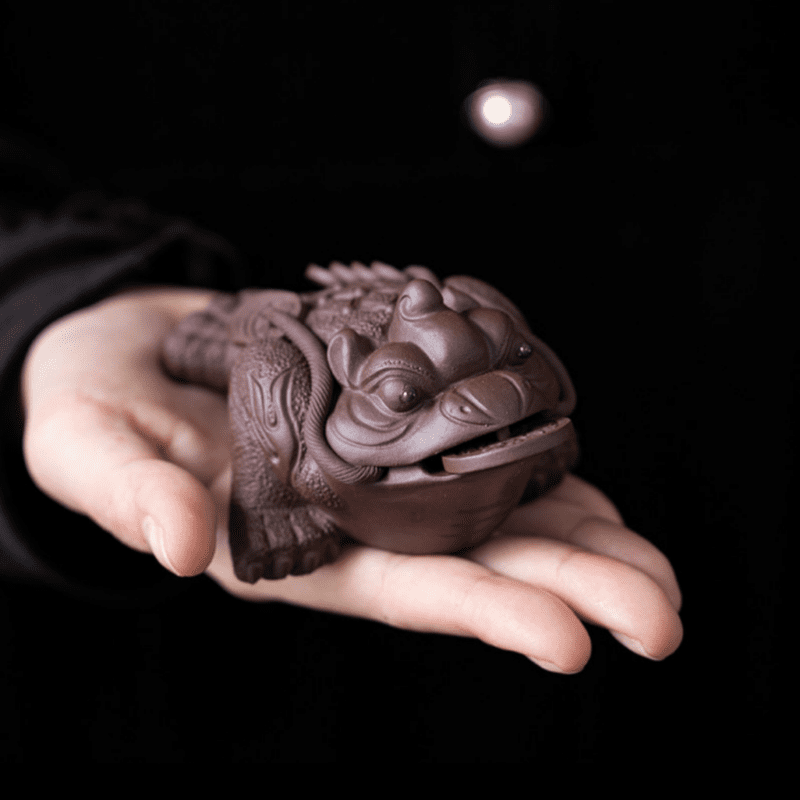 Handmade Zini Money Toad Tea Pet