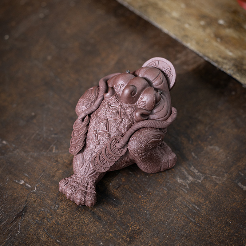 Handmade Zini Money Toad Tea Pet