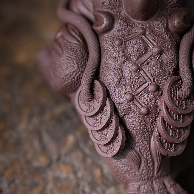 Handmade Zini Money Toad Tea Pet