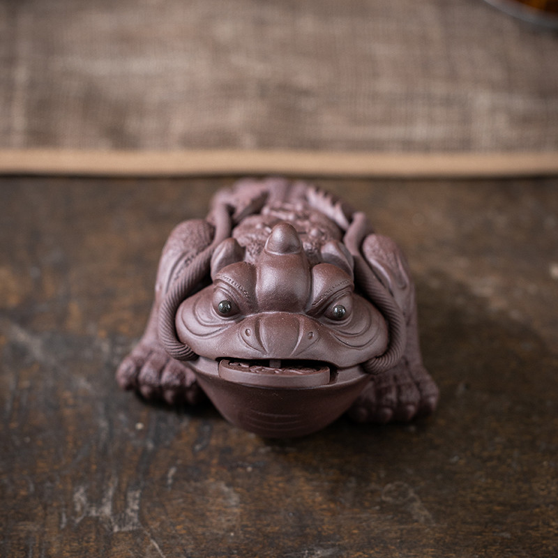 Handmade Zini Money Toad Tea Pet