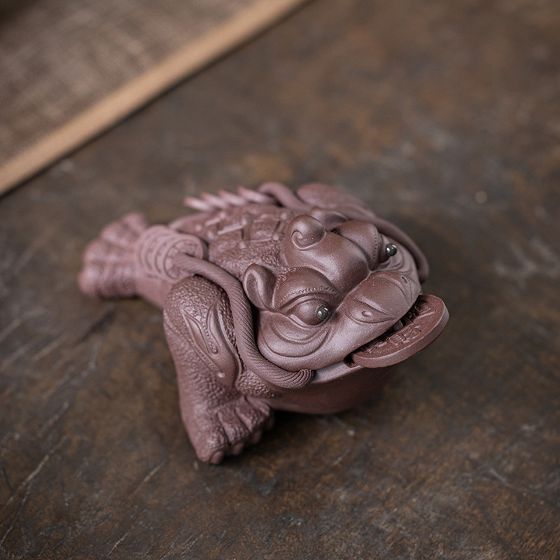 Handmade Zini Money Toad Tea Pet