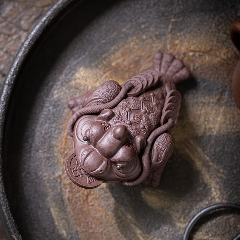 Handmade Zini Money Toad Tea Pet