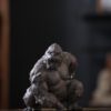 Handmade Zisha Yixing Clay Angry Gorilla Ornament Decoration Teapet (2) Handmade Zisha Yixing Clay Angry Gorilla Ornament Decoration Teapet