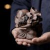 Handmade Zisha Yixing Clay Flying Bodhidharma Ornament Decoration Teapet (4) Handmade Zisha Yixing Clay Flying Bodhidharma Ornament Decoration Teapet