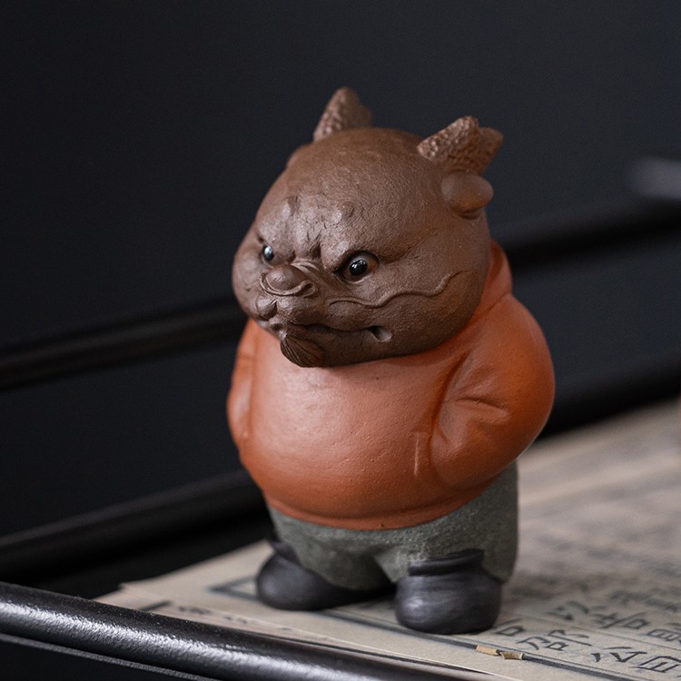 Handmade-Zisha-Yixing-Clay-Hoody-Dragon-Boy-Tea-Pet-2 Handmade Zisha Yixing Clay Hoody Dragon Boy Tea Pet