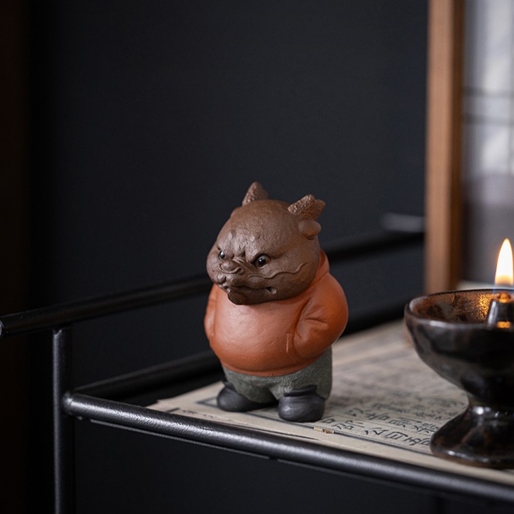 Handmade-Zisha-Yixing-Clay-Hoody-Dragon-Boy-Tea-Pet-7 Handmade Zisha Yixing Clay Hoody Dragon Boy Tea Pet