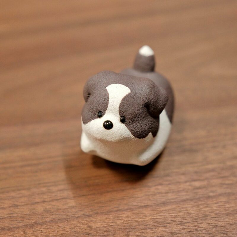Handmade Zisha Yixing Clay Little Border Collie Tea Pet