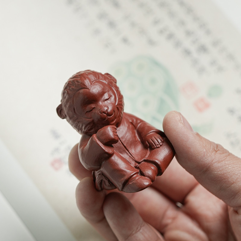 IMG_0877 Handmade Napping Little Monkey Tea Pet