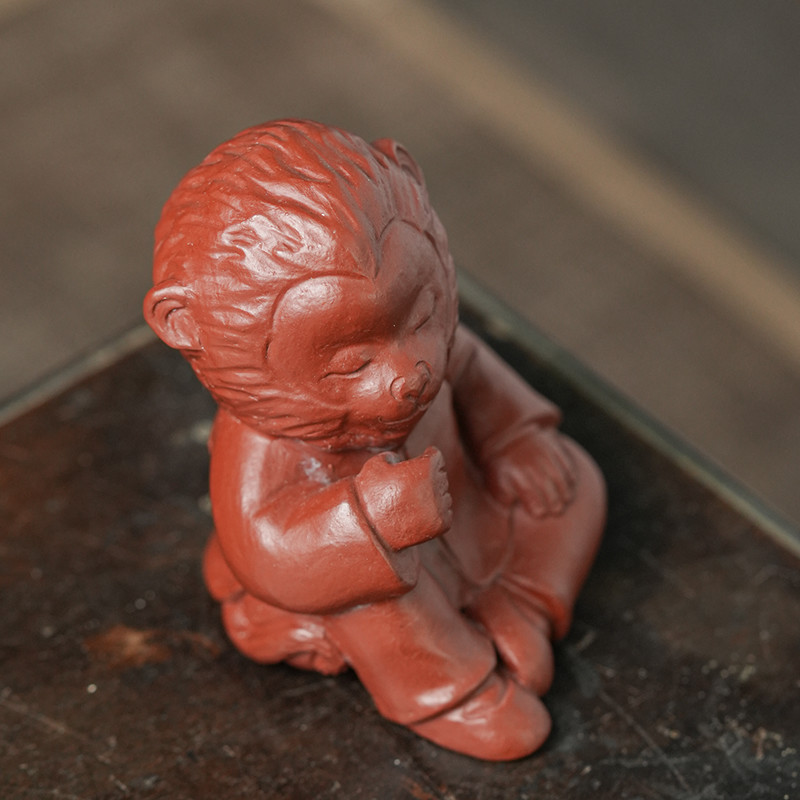 IMG_0881 Handmade Napping Little Monkey Tea Pet