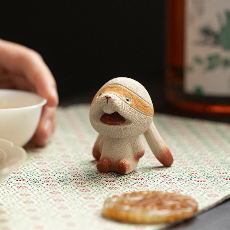 IMG_0903 Handmade Ninja Bunny Tea Pet