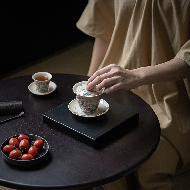 IMG_9522 Vintage Ceramic Corn Poppy 120ml Gaiwan
