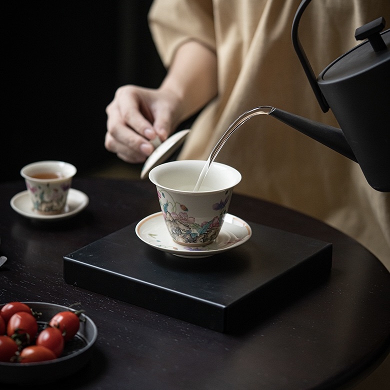 IMG_9523 Vintage Ceramic Corn Poppy 120ml Gaiwan