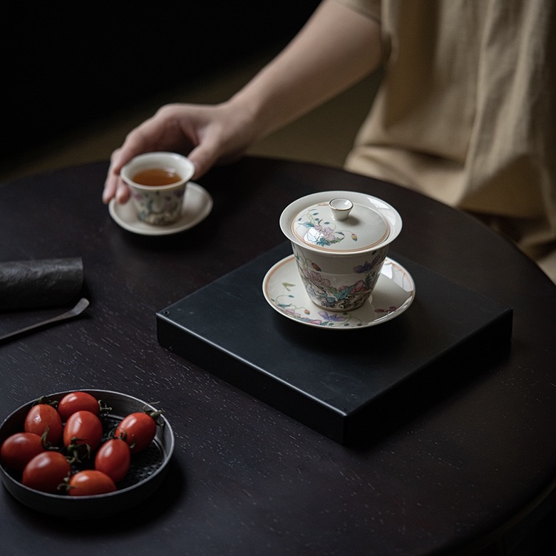 IMG_9525 Vintage Ceramic Corn Poppy 120ml Gaiwan