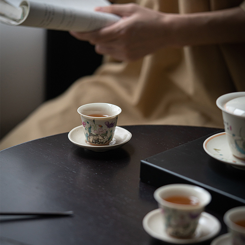 IMG_9533 Vintage Ceramic Corn Poppy 120ml Gaiwan