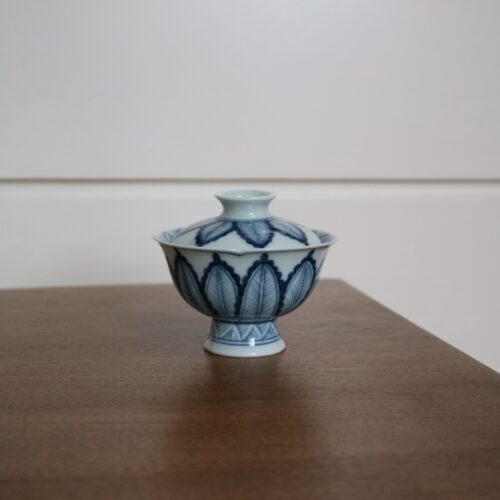 Preorder - Qinghua Ceramic Banana Leaf 70ml Gaiwan
