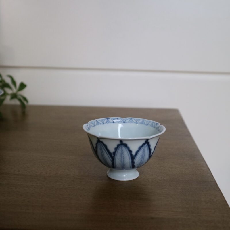 Qinghua-Ceramic-Banana-Leaf-70ml-Gaiwan-4 Preorder - Qinghua Ceramic Banana Leaf 70ml Gaiwan