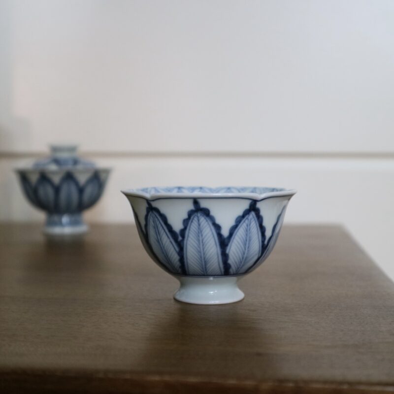 Qinghua-Ceramic-Banana-Leaf-70ml-Gaiwan-5 Preorder - Qinghua Ceramic Banana Leaf 70ml Gaiwan