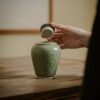 Yue-Ware-Ceramic-Lily-500ml-Tea-Jar-4 Yue Ware Ceramic Lily 500ml Tea Jar