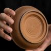 cdcba049e07ef37e9ce43705bd45d2f Handmade Unglazed Aged Rock Clay Yuan Bao 90ml Gaiwan