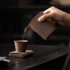 主图-03 Handmade Unglazed Aged Rock Clay Yuan Bao 90ml Gaiwan