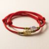 详情-04 Chinese Style Silver Gold Red Lucky Dragon Year String