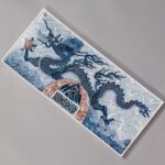 Handmade Underglaze Red Ceramic Dragon Soaring Chinese Tea Tray