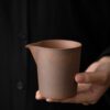 详情-16 Handmade Unglazed Aged Rock Clay Yuan Bao 90ml Gaiwan