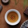 Fully Hand-painted Qinghua Underglaze Red Twined Lotus 120ml Tea Cup
