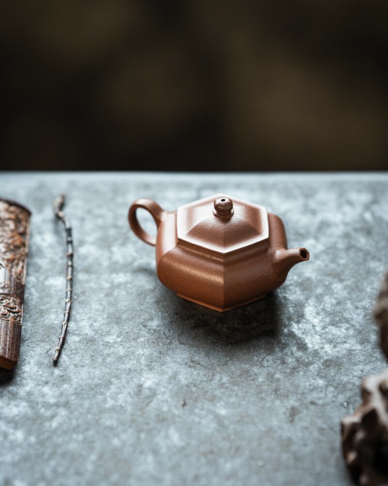 Fully Handmade Zini Long Wen Liu Fang 150ml Yixing Teapot