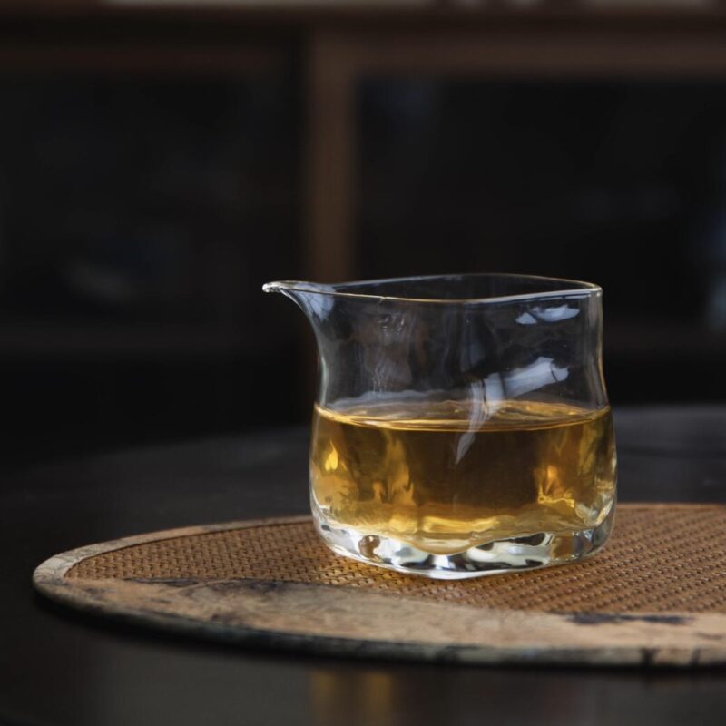 20240920_020802010_iOS Thickened Hammered Glass Little Square 170ml Fair Cup Gong Dao Bei