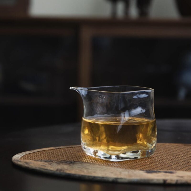 20240920_020803198_iOS Thickened Hammered Glass Little Square 170ml Fair Cup Gong Dao Bei